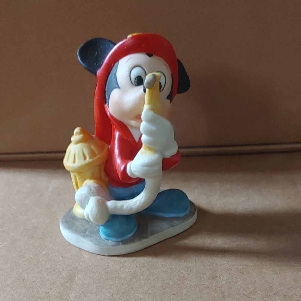 Mickey Mouse As Firefighter Figurine